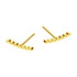 Kolczyki złote łuk z kulek beads/sztyft MZ T5-E-VL-13 próba 585