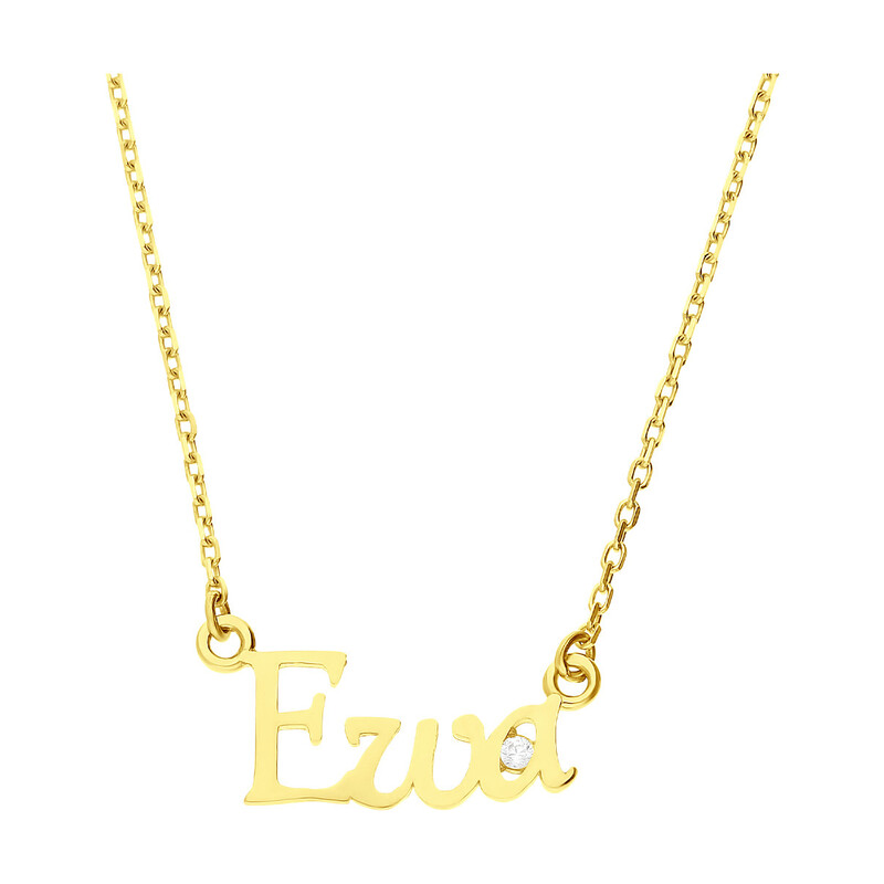 Naszyjnik złoty z imieniem Ewa/anker MZ T5-NN-11-CZ próba 375