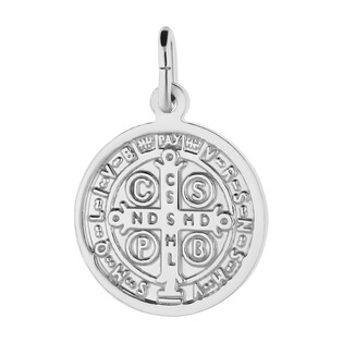 Medalik srebrny Benedyktyński 15mm NI CI1712 rod próba 925