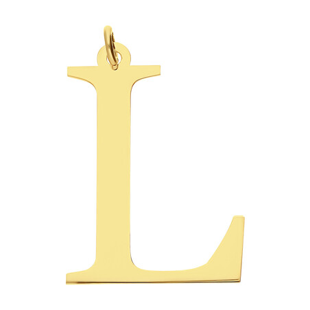 Literka pozłacana L do zawieszenia A6 07982287-12 próba 925