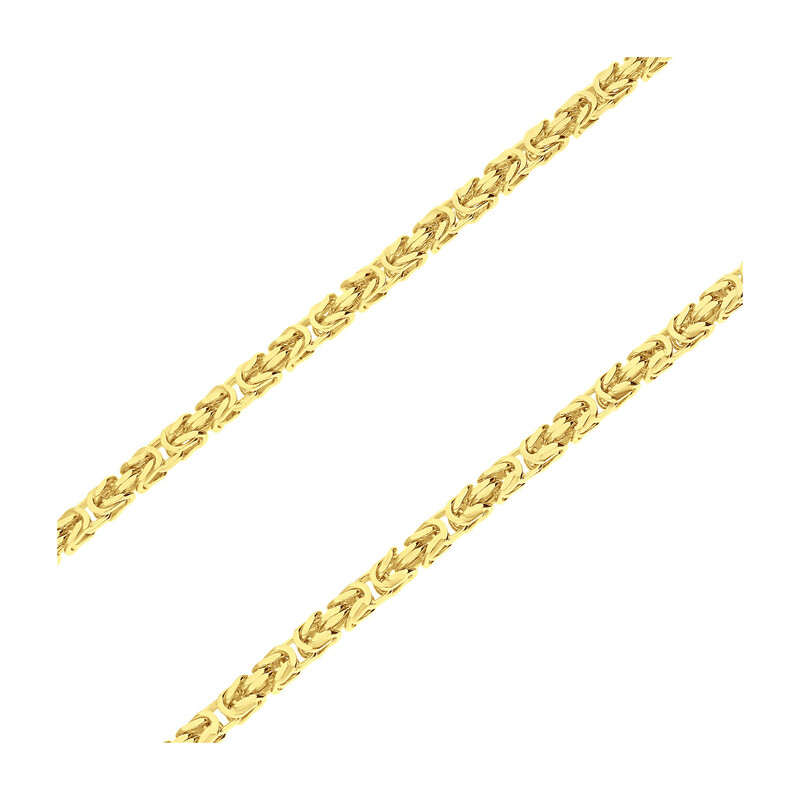 Łańcuszek pozłacany splot królewski BC 1380-100 4l GOLD próba 925