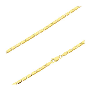 Łańcuszek pozłacany z blaszkami BC 1766-060 GOLD próba 925