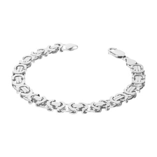 Bransoleta srebrna splot bizantyna