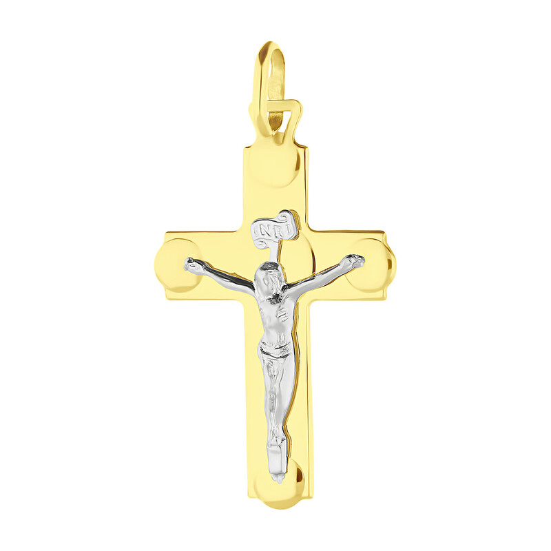Krzyżyk złoty wizerunek Pana Jezusa BC C-601 próba 585