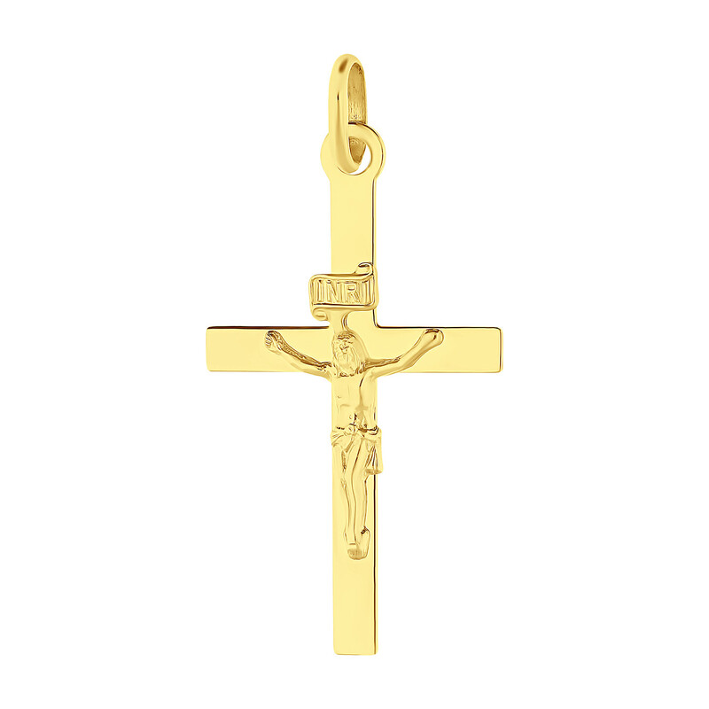 Krzyżyk złoty z wizerunkiem Pana Jezusa BC C-852 próba 585