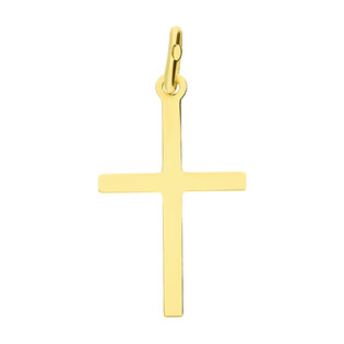 Krzyżyk złoty gładki z kwadratowymi ramionami BC C-855 próba 585