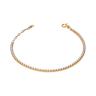 Bransoletka srerbna różowa tenis cyrkonia 1r NI XBR07026 ROSE próba 925