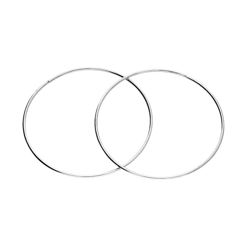 Kolczyki srebrne kółka szarniry 60mm NI KSZ-60mm-1,7 ROD próba 925