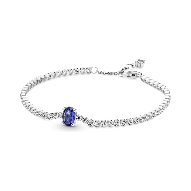 Lśniąca bransoletka tenisowa pavé Pandora PE 590039C01 próba 925
