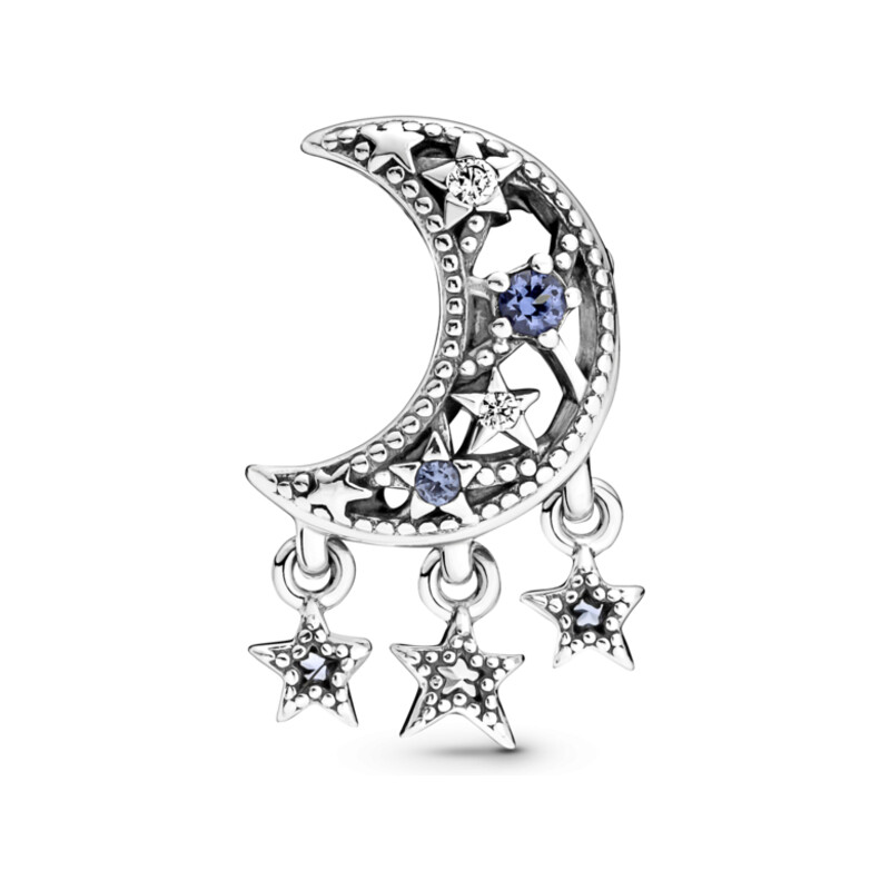 Charms Gwiazda i półksiężyc Pandora PE 799643C01 próba 925