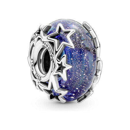 Charms Murano Błękitna galaktyka i gwiazda Pandora PE 790015C00 próba 925
