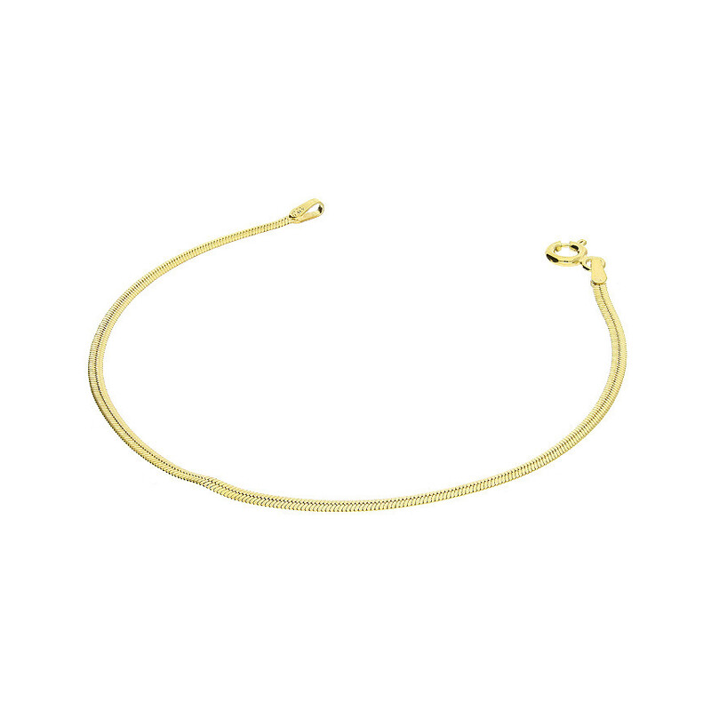 Bransoleta pozłacana snake płaski BC 1475-025 GOLD próba 925