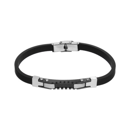 Bransoleta męska blaszka z ząbkami Steelman MB A3259