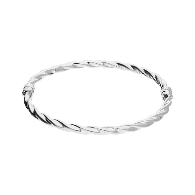 Bransoleta srebrna bangle skręcana/szufladka NI BRN25857C ROD próba 925