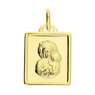 Medalik złoty blaszka z Matką Boską Częstochowską CB M-1230 próba 585