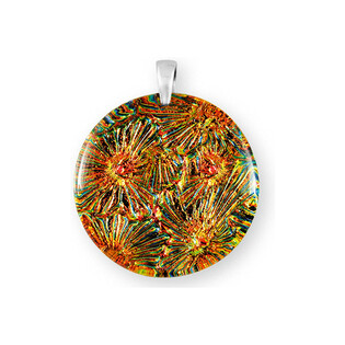 Zawieszka srebrna FLORENTINA ze szkłem murano KQ KO734 próba 925