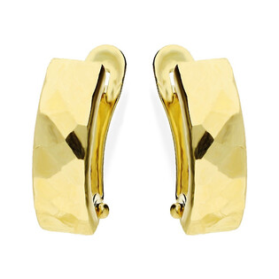 Kolczyki złote taflowane blaszki/ang.zap. AR X3DCNSE7360-16 próba 375