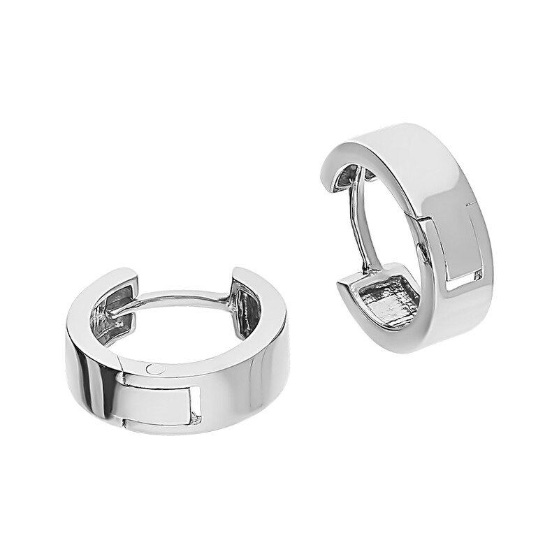 Kolczyki dziecięce blaszki blask kółka 12mm OL OKP054 próba 925