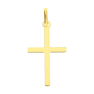 Krzyżyk złoty grawerowany z kwadratowymi ramionami CB C-475 próba 585