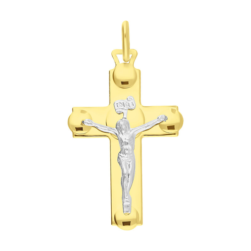 Krzyżyk złoty z wizerunkiem Pana Jezusa  CB C-601 próba 585