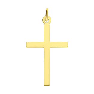 Krzyżyk złoty gładki z kwadratowymi ramionami CB C-892 próba 585