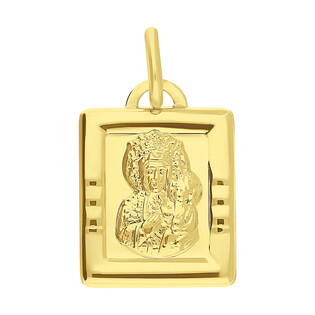 Medalik złoty blaszka z Matką Częstochowską CB M-1259 próba 585