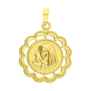 Medalik złoty Matka Boska w ażurowym kółku CB M-0680 próba 585