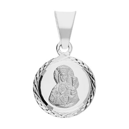 Medalik srebrny Częstochowska w kółku MV GMD135 próba 925