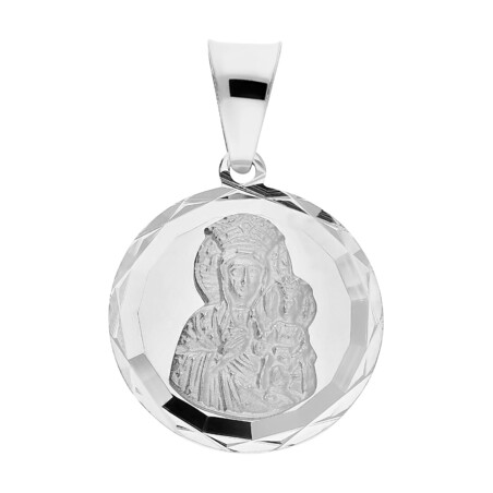 Medalik srebrny Częstochowska w kółku MV GMD158 próba 925