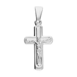 Krzyżyk srebrny z wizerunkiem Pana Jezusa NI CI1461 ROD próba 925