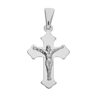Krzyżyk srebrny z wizerunkiem Pana Jezusa NI XCI01940 ROD próba 925