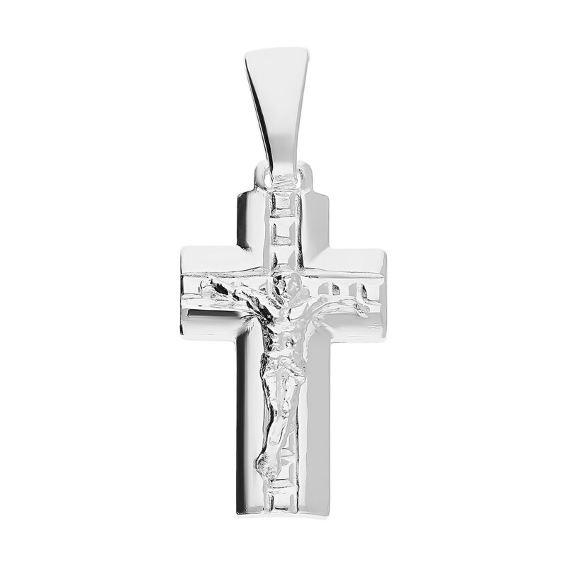 Krzyżyk srebrny z wizerunkiem Pana Jezusa WB NI XCI01941 próba 925