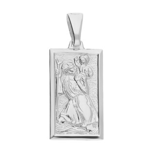 Medalik srebrny z Świętym Krzysztofem NI XCI01932 ROD próba 925