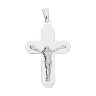 Krzyżyk srebrny z wizerunkiem Pana Jezusa NI XCI01933 ROD próba 925