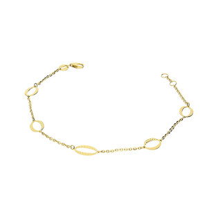 Bransoleta złota owale grawerowane/rolo OS 129-L311-BR-CL próba 585