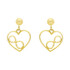 Kolczyki złote serce z infinity/sztyft  AR XXE13095-II-DC próba 375