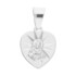 Medalik srebrny Szkaplerz serce z promieniami MV MD496 próba 925