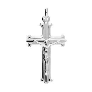 Krzyżyk srebrny z wizerunkiem Pana Jezusa NI CI1888C próba 925