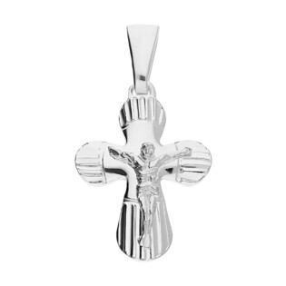 Krzyżyk srebrny nacinany z wizerunkiem Pana Jezusa WB NI XCI01946 próba 925