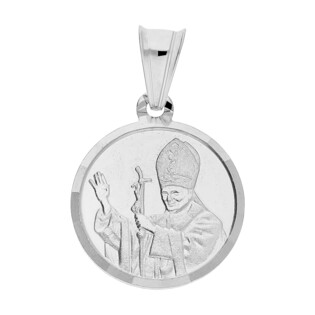 Medalik srebrny Papież JP okrągły TB2703 próba 925