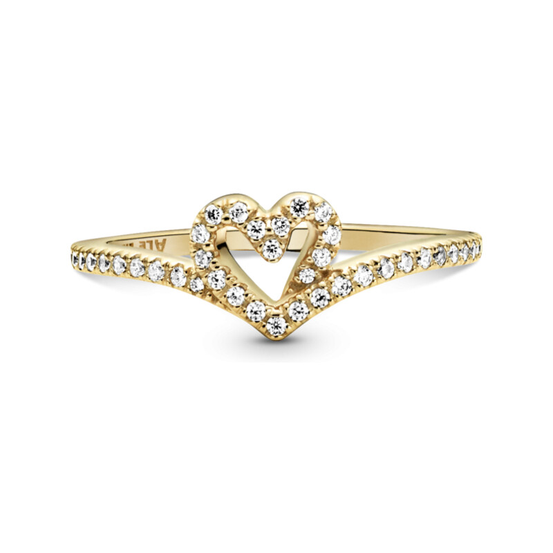 Lśniący pierścionek Serce Pandora Timeless PE 169302C01