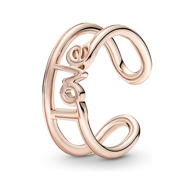 Pandora ME Otwarty pierścionek Love PE 180077C00