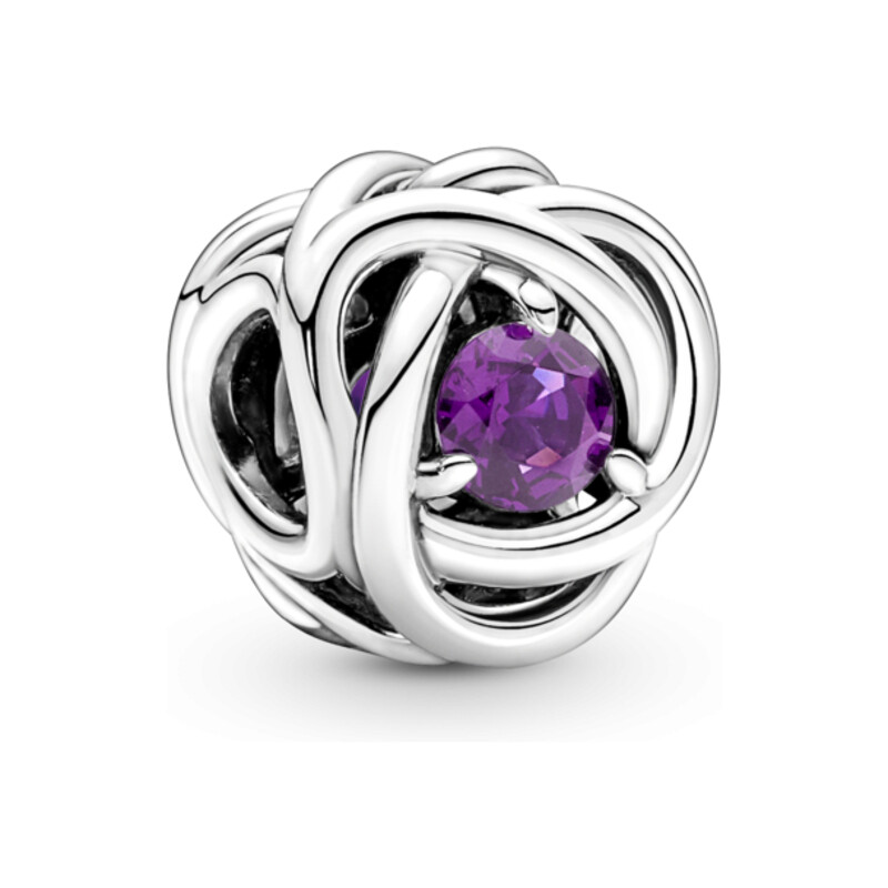 Charms Pandora Fioletowy symbol wieczności PE 790065C02 próba 925