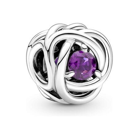 Charms Pandora Fioletowy symbol wieczności PE 790065C02 próba 925