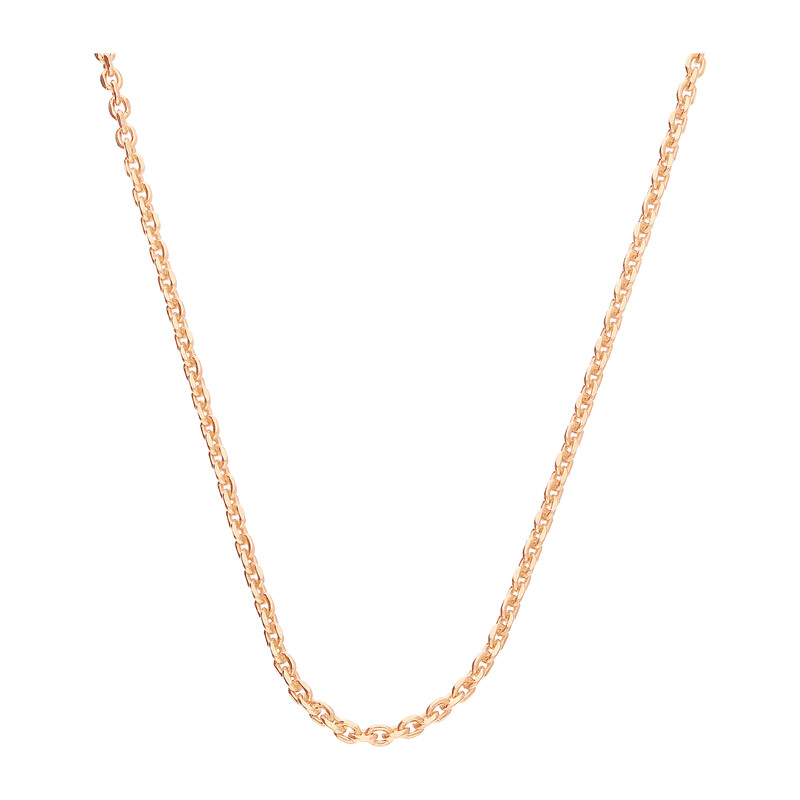 Łańcuszek srebrny pozłacany typu anker AT 040 ROSE próba 925