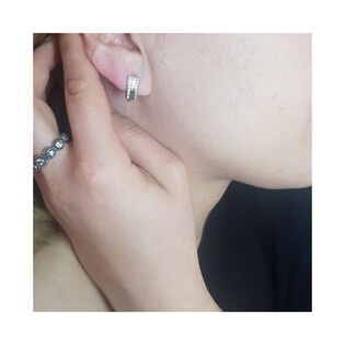 Kolczyki blaszki z cyrkoniami OS 96-9194 ZIR próba 585