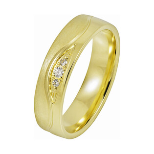 Obrączki Ślubne z diamentami LA B103 próba 585