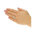 Pierścionek niebieskie bryl 0,54ct+bryl.0,11 NF JRI-535 BLUE DIAMOND x3 próba 375 Sezam - 1