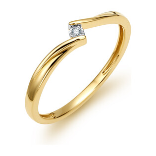 Pierścionek zaręczynowy MARIAGE z diamentem LC RR589 Y próba 585