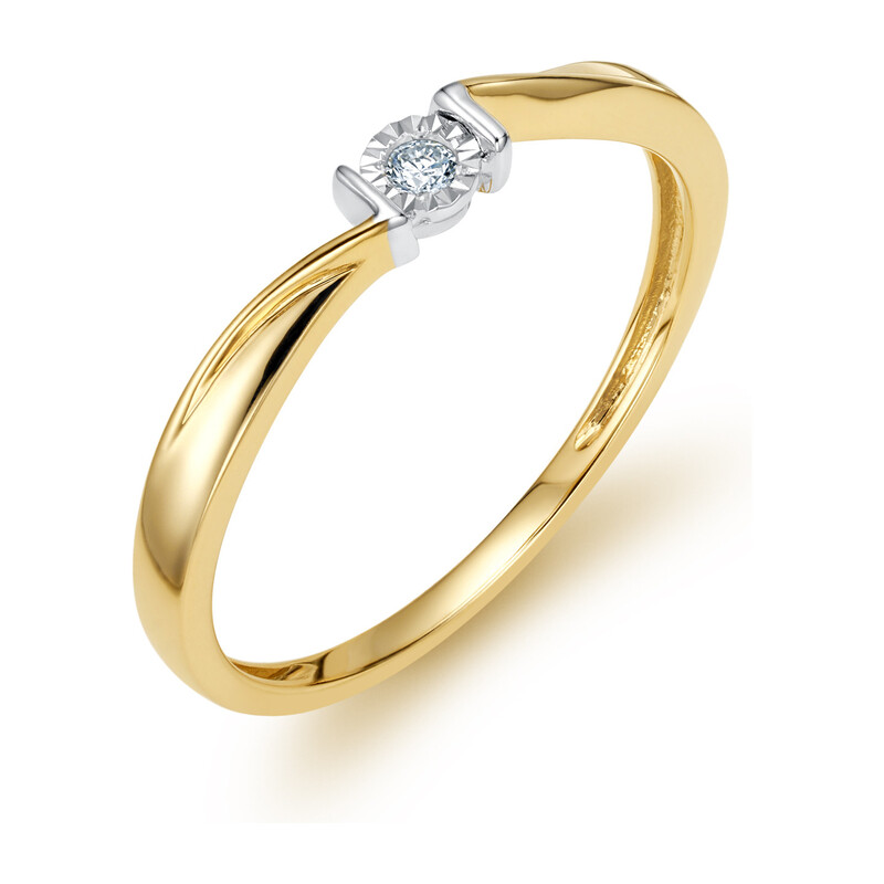 Pierścionek zaręczynowy MARIAGE z diamentem LC RR588 Y próba 585
